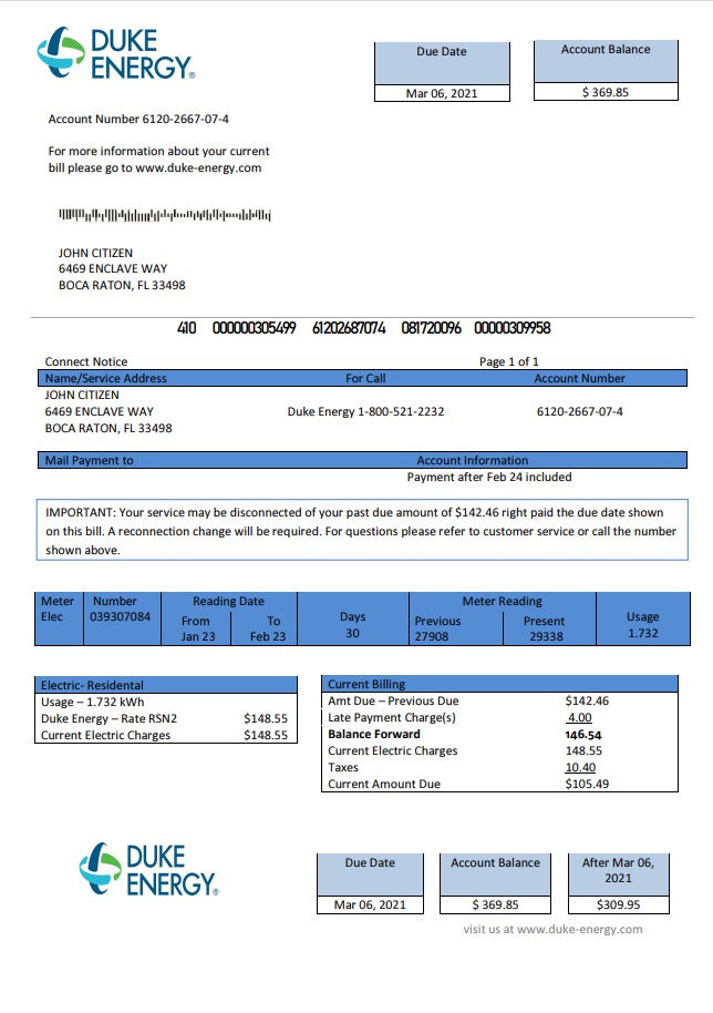  Minol USA business utility bill 